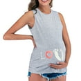 thumbnail image 1 of Mode Femme Débardeur Sans Manches Imprimé Couleur Unie Femme Enceinte Décontractée, 1 of 6
