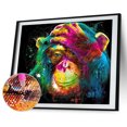 thumbnail image 3 of Cuadros Decorativos 5D DIY diamante pintura color orangután completo redondo taladro artesanía mosaico Rhinestone JShteea Nuevos Originales, 3 of 9
