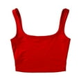 thumbnail image 5 of Top Sans Manches Femme Été Dame Bandeau Extensible Crop Top, 5 of 5
