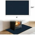thumbnail image 2 of Hearth Rugs for Fireplaces Fire Resistant, 48 x 28 x 0.04 inch Fireproof Fireplace Mat Hearth Rug, Hearth Pads for Wood Stove Fireplace Indoor Outdoor, Protect Floors Carpets from Sparks Embers-Blue, 2 of 7