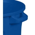 thumbnail image 3 of Toter 20 Gallon Round Trash Can With Lift Handle Blue, 3 of 8