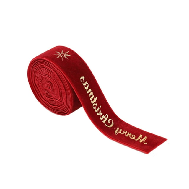 segolike Christmas Ribbon, Christmas Decorations, Holiday Gifts, Gift Wrapping Ribbon for Floral Arrangements, Decorative Items, Fireplace Garland Dark Red