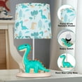 thumbnail image 2 of Small Green Dinosaur Table Lamp For Bedroom Nightstand Decor,animal Nursery Single Bedside Lamp For Kid Study Room,cute Desk Lamp For Boy Girl Toddler Play Room,1 Led Bulb Included, 2 of 7