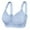 Blue, variant on Comfy Bra Women Back-Smoothing Bra Feature V-Neck Full-Figure Bra Style W-1171 Pinks M