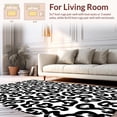 thumbnail image 2 of ODIKA 5'x7' Machine Washable Non-Slip Area Rug, Abstract Speckled Ink Drop High Traffic Rug, Black, 322494, 2 of 7