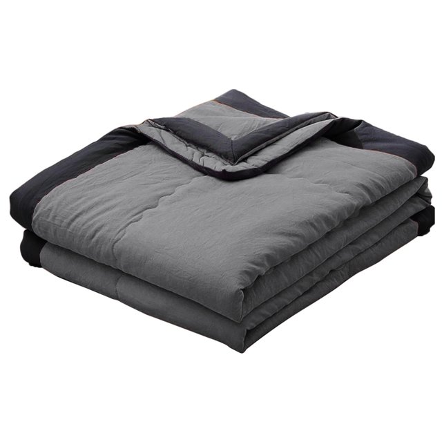 ¡Gran oferta! Manta de verano Nayueo, manta de cama de algodón lavado con estampado liso, agradable para la piel, edredón fresco, edredón de verano para dormir caliente, edredón ventilado.