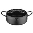 thumbnail image 1 of Frying pot 1 Set  Frying Pot Japanese Style Deep Fryer Pan with Oil Drainer Rack, 1 of 7