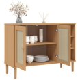 thumbnail image 2 of vidaXL Sideboard SENJA Rattan Look Brown 112x40x80cm Solid Wood Pine, 2 of 5