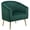 Green, variant on Metal and White Boucle Lounge Chair Modern Design Style Living Room