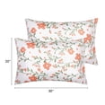 thumbnail image 4 of REGALWOVEN 2 Pack Pillowcase with Envelope Closure, Floral Pillow Cases for Hair Pink Queen, 4 of 7