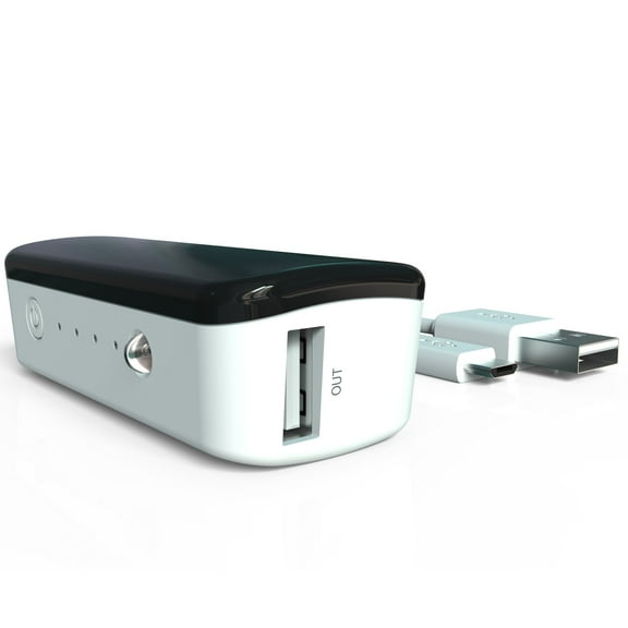 Universal Power Bank [2200 mAH]Portable Mini Charger W/ LED Flashlight