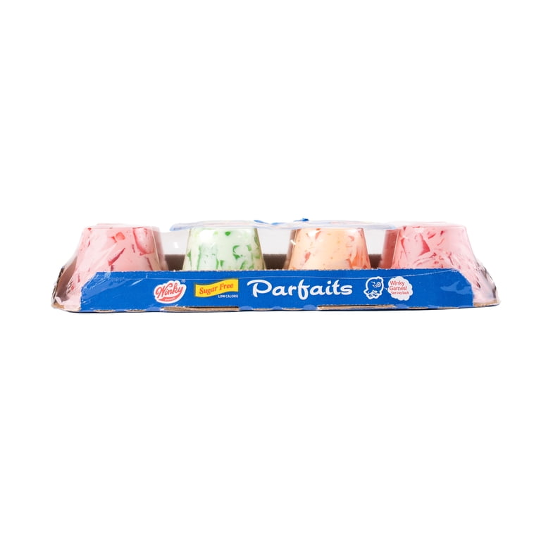 Winky Brand Sugar Free Parfait Gelatin, Strawberry, Lemon-Lime