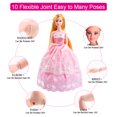 thumbnail image 2 of Ropa y complementos para muñecas Armario de vestir Vestido de novia Rosa, 2 of 3