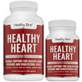 thumbnail image 5 of Healthy One Healthy Heart - Blood Flow & Heart Health Supplement with Magnesium, Hawthorn, 150 Caps, 5 of 5