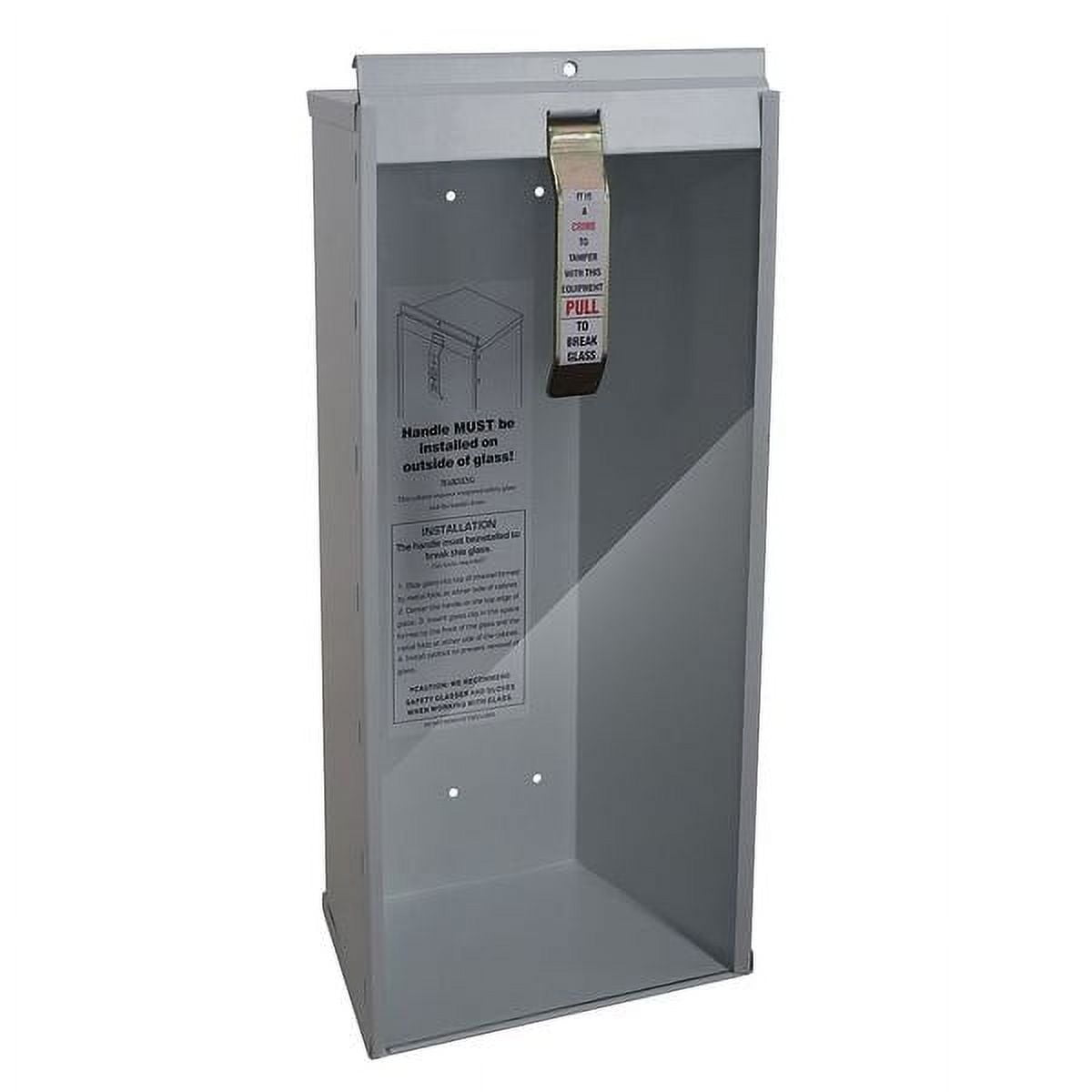 Fire Extinguisher Cabinet, Semi Recessed, 26 3/4 in Height, 10 lb 1RK38