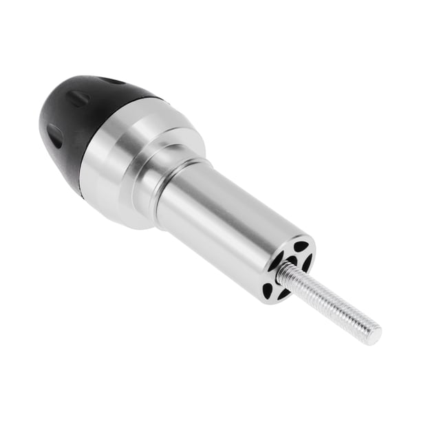 Protector de guardabarros de motocicleta Unique Bargains 10mm, aleación de aluminio, plástico, protección contra choques, 45mm, 155mm con 2 tornillos, tono plateado, 1 juego