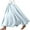 Light Gray, variant on Landzoo One Women's Stretchy Waist Flowy Midi Skirt For Daily Wear Vacation Dance Comfortable Elastic High Waist Long Skirt Basic Solid Color Casual Boho Skirt Beautiful Stylish Women's Skirt
