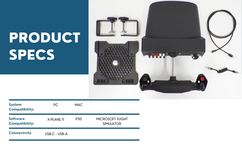  Honeycomb Aeronautical Alpha Flight Yoke & Switch Panel -  Aviation Control System for Fight Simulation - Home Cockpit for Sim  Enthusiasts &, Aspiring Pilots - 180 Degree Rotation - Switch Panel – PC :  Video Games