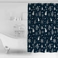 thumbnail image 4 of Small Stall Shower Curtain 36x78 Inch Narrow Half Size Christmas Bath Curtains Bathroom Decor Snowflake Xmas Tree Botanical Berry Waterproof Fabric Shower Curtain Set with Hooks 36 Inch, 4 of 6