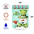 thumbnail image 2 of Toland Home Garden Be Merry Snowman Winter Flag Double Sided 28x40 Inch, 2 of 5