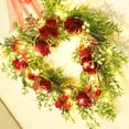 thumbnail image 4 of Valentines Wreath Decoration Rose Floral Twig Wreath Artificial Flowers Garland Front Door Wreath With Heart Hanging Rope Rose, 4 of 4