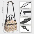 thumbnail image 2 of Naloa Mushroom Print Lunch Bag for Women & Men Insulated Lunch Box or Cooler Lunch Tote Bags for Work, Travel, Outdoor, 2 of 5