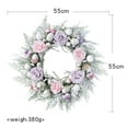 thumbnail image 2 of serony Flower Wreath Elegant Easter Eggs Wreath for Party Festivals Dining Room, 2 of 9