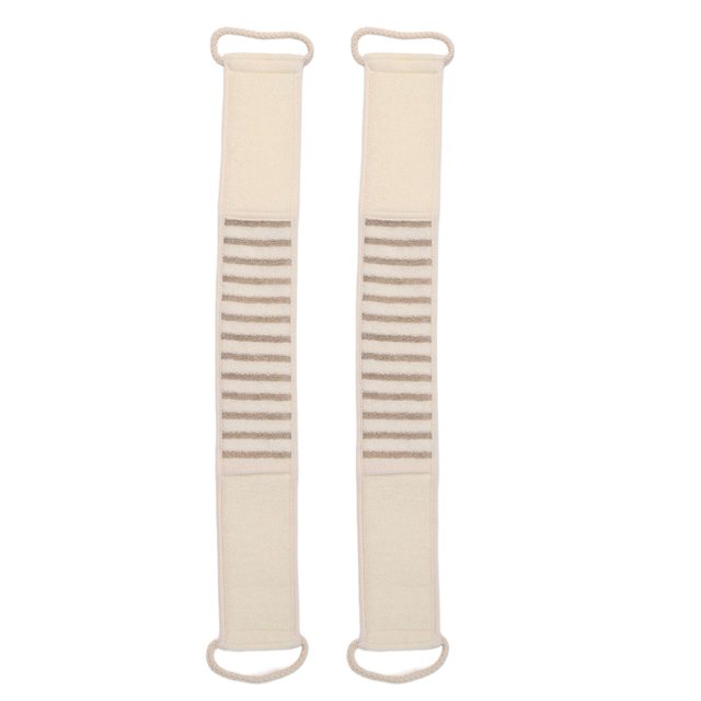 Gommage du Dos, 2 Pcs Gommage du Dos pour Hommes Sangle de Gommage en Lin Design de Classe Mondiale
