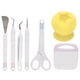 thumbnail image 1 of Juego de 7 herramientas para desmalezar vinilo, juego de herramientas para desmalezar manualidades, herramientas artesanales para cortar papel, grabar, álbumes de recortes, color amarillo, 1 of 15