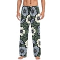 thumbnail image 7 of FORMRS Mens Pajama Pants with Pockets Sleepwear Lounge Bottoms Sizes S-2XL, Dark Floral, 7 of 7