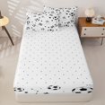 thumbnail image 4 of Homewish Cartoon Football Kid Zipper Twin Comforter Sets with Fitted Sheet and 2 Pillowcases, Checkered Flag Zipper Bedding Set, Reversible, 4pcs, 4 of 6