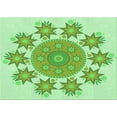 thumbnail image 1 of Ahgly Company Machine Washable Indoor Rectangle Transitional Light Green Area Rugs, 2' x 4', 1 of 7