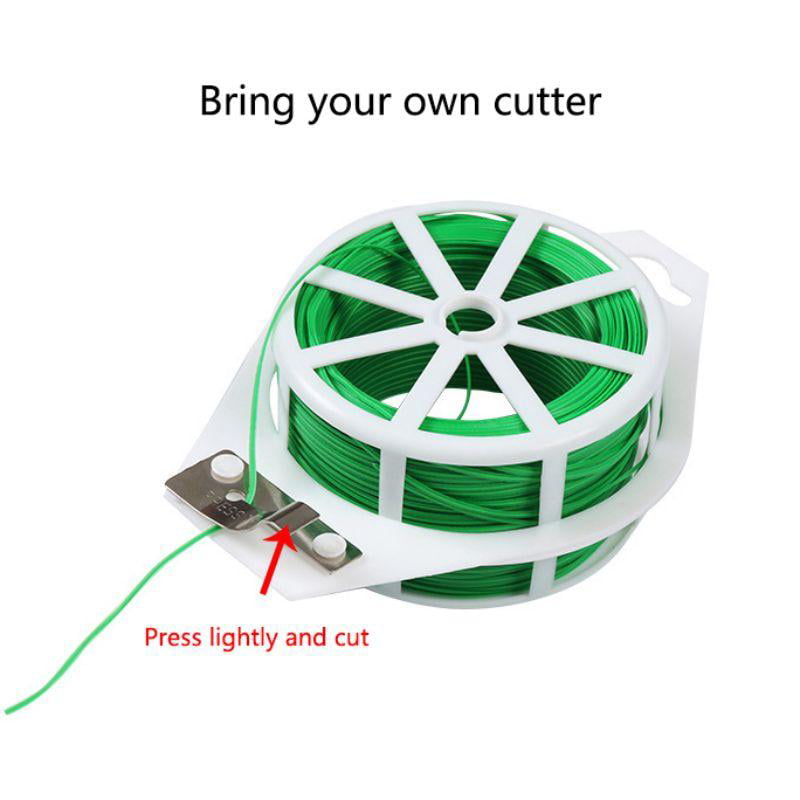 Details about   Black Plant Ties with Built-In Cutter 100m Wire Ties for Gardening Home Office