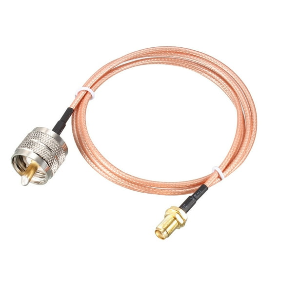 SMA Female Bulkhead to UHF PL-259 Male RG316 RF Coaxial Coax Cable 3 Feet