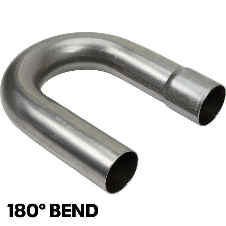 Bent exhaust tube 180° 2,5 SS (63mm)