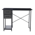 thumbnail image 2 of Topcobee 40" Computer Desk with Spacious 3 Drawers, Adjustable Position Drawers, Standing Desk for Living Room Apartment Small Space, Stylish Modern Furniture for Bedroom, Black, 2 of 4