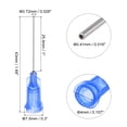 thumbnail image 2 of Aguja de dispensación de punta roma Uxcell para pistola de pegamento líquido, 22G 1", 40 piezas (azul), 2 of 5