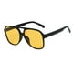 thumbnail image 1 of Gafas de sol polarizadas Prolriy para mujer, clásicas, redondas, vintage, grandes, amarillas, 1 of 5