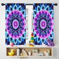thumbnail image 5 of Blackout Kids Curtains,Colorful Tie Dye Mandala Pattern Childrens Insulated Curtains Set Of 2,Bedroom Essentials,Toddler Room Decor 42"x54", 5 of 5