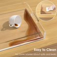 thumbnail image 4 of Collwait 2 Pack Serving Tray with Handles, Clear Acrylic Tray for Serving Food, Large Outdoor Food Trays for Eating, Lucite Acrylic Trays for Appetizer, Pizza, Fruit, 4 of 9