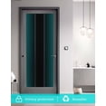 thumbnail image 5 of Window Privacy Film, Teal Green Black Ombre Sun Blocking Window Tint Film Heat Control One Way Blackout Window Film, Teal Gradient Abstract Modern Minimalism Art Non Adhesive Static Cling 23.6x59 In, 5 of 7