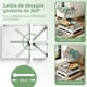 thumbnail image 5 of 2 Niveles Escurridor de Trastes sobre Fregadero, Sistema de Drenaje Automático, Escalable escurridor de Platos(30.5-57.5cm W) X(42-54cm D) con Portavasos, Escurridor de Trastes Acero Inoxidable, 5 of 6