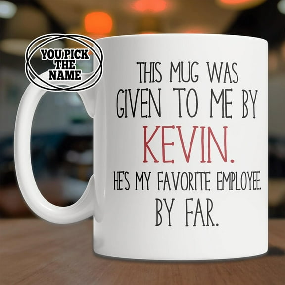 Favorite Employee Mug, Custom Boss Gift, Funny Boss Gift Idea, Personalized Boss Day Mug, Cool Boss Gift