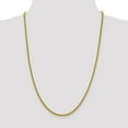 thumbnail image 2 of 14K Yellow Gold 2.2mm Semi-Solid Franco Chain 22 Inch, 2 of 6