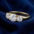 thumbnail image 5 of Pompeii 1ct Three Stone Diamond Engagement Womens Anniversary Ring 14k Yellow Gold, 5 of 6