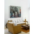 thumbnail image 3 of "Charging Elephant" Painting Print on Wrapped Canvas, 3 of 7