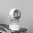 thumbnail image 3 of Ventilador de circulación de aire circulante con oscilación automática de 120  degree Ventilador de escritorio inalámbrico de respiración 3 Gris Colco circulador de aire, 3 of 8