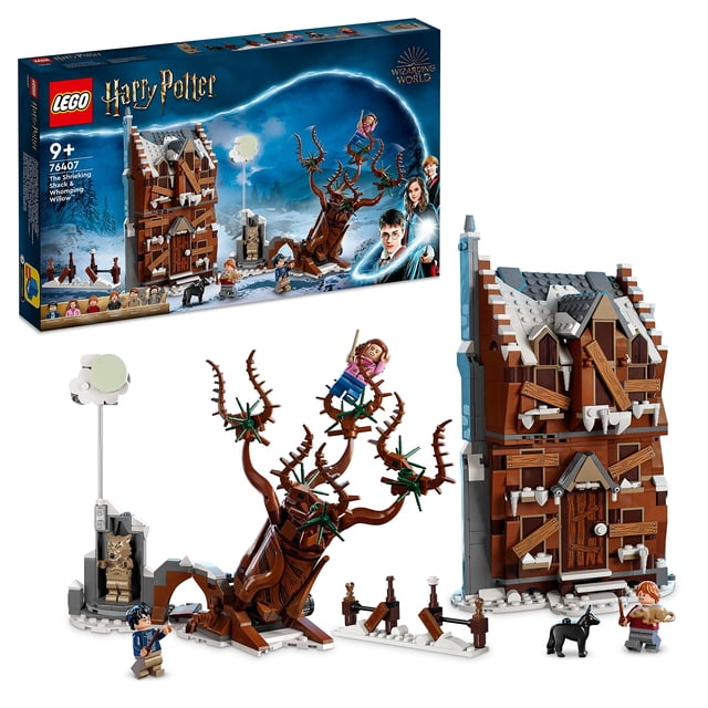 Lego 76407 Harry Potter Howling Hut and The Thumping Willow Toy On Prisoner of Azkaban, Set for 9 Year Old Children, Birthday Gift Idea