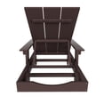 thumbnail image 3 of WestinTrends Shoreside Poly Reclining Chaise Lounge for Outdoor, Patio, Garden, Dark Brown, 3 of 10