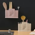 thumbnail image 4 of EIMELI 2/3 Grids Kitchen Desktop Hollow Chopsticks Cage Spoon Storage Drain Holder Rack, 4 of 10